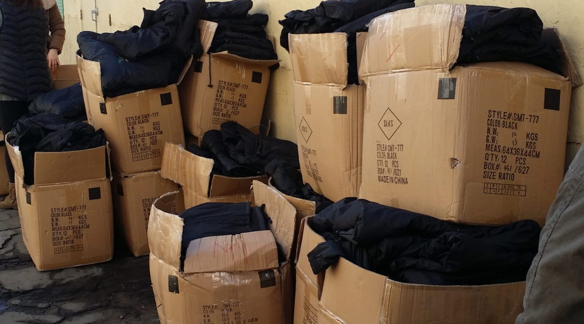 Winter Jacket Distribution for Homeless My Happy Village
